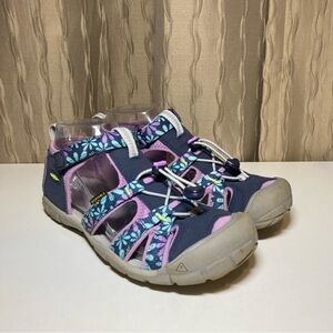 Keen Seacamp II CNX Youth 5 Black Iris Purple Waterproof Hiking Sandals 1025149